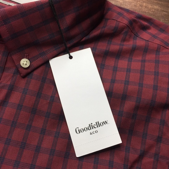 NWT Long Sleeve Button Down Shirt Deep Red Men XXL - Picture 4 of 9